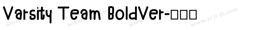 Varsity Team BoldVer字体转换